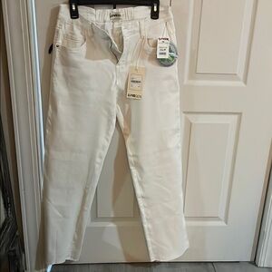 White Straight Leg Denim Jeans